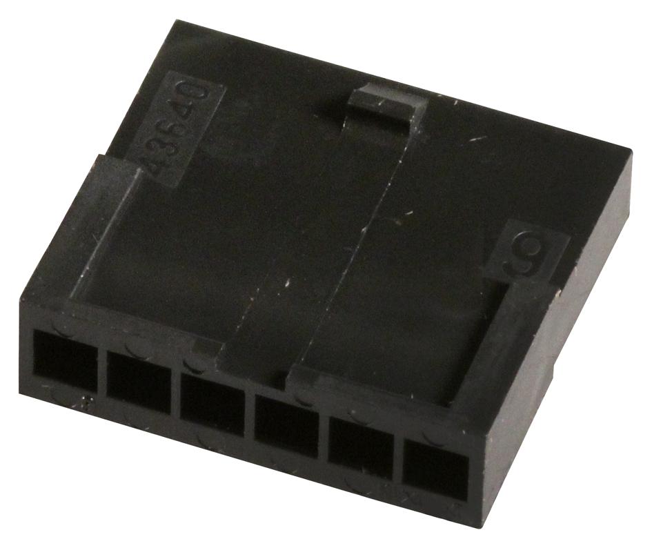 43640-0601 CONNECTOR HOUSING, PLUG, 6POS MOLEX