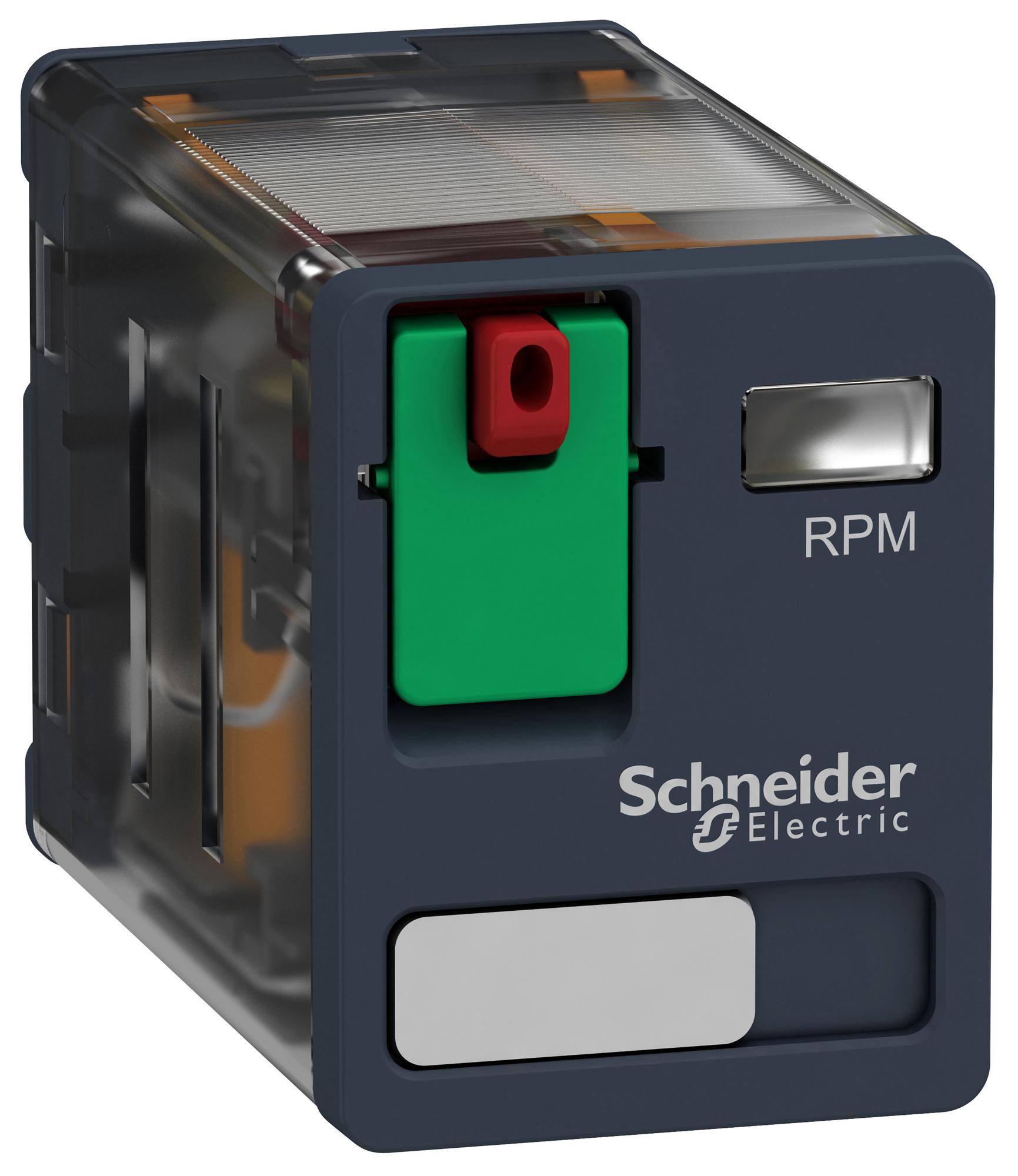 RPM21B7 POWER RELAY, DPDT, 15A, 250VAC SCHNEIDER ELECTRIC