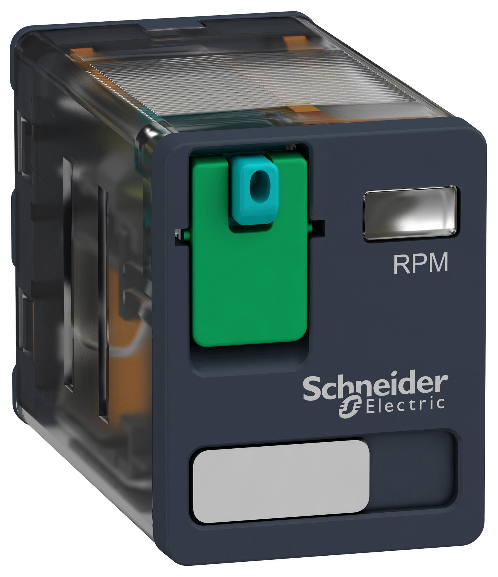 RPM21ED POWER RELAY, DPDT, 15A, 250VAC SCHNEIDER ELECTRIC