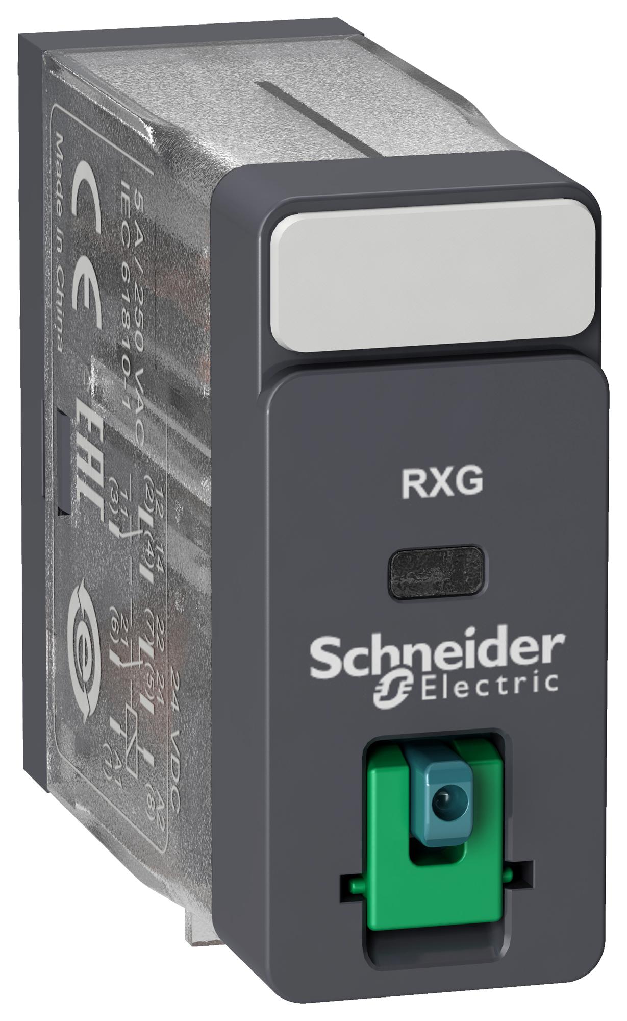 RXG21JD POWER RELAY, DPDT, 5A, 250VAC SCHNEIDER ELECTRIC