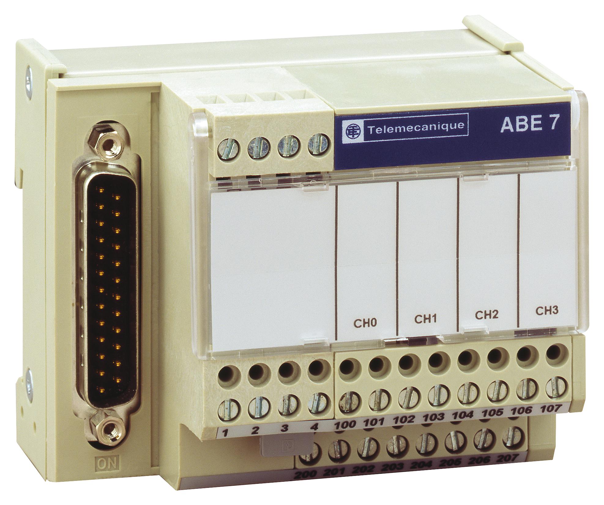 ABE7CPA412 CONNECTION SUB-BASE, 4-CH, THERMOCOUPLE SCHNEIDER ELECTRIC