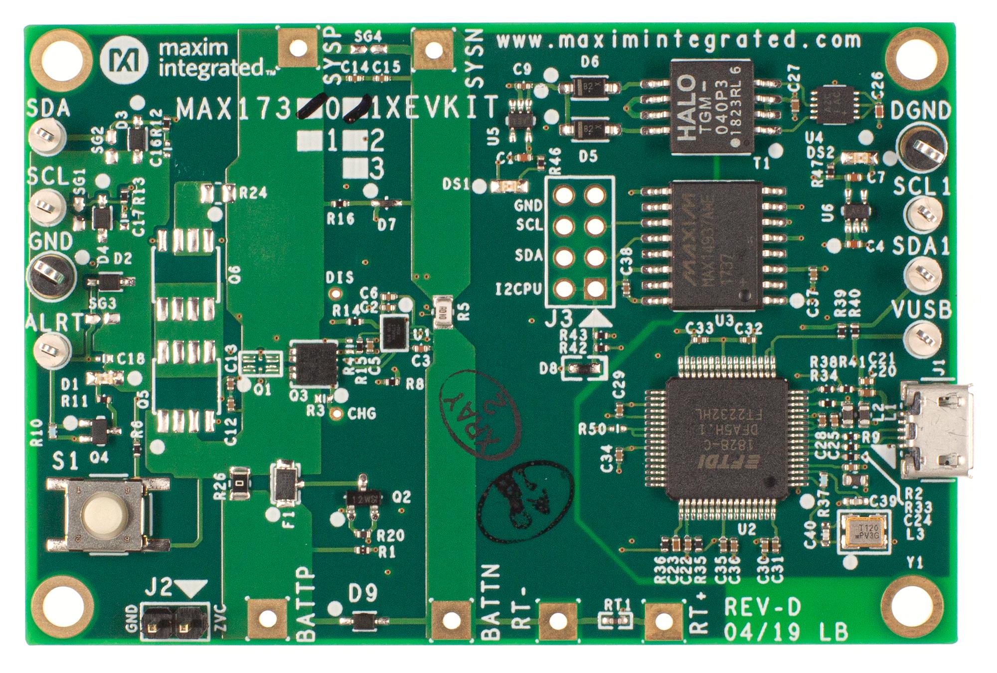 MAX17301XEVKIT# EVAL BOARD, BATTERY, FUEL GAUGE MAXIM INTEGRATED / ANALOG DEVICES