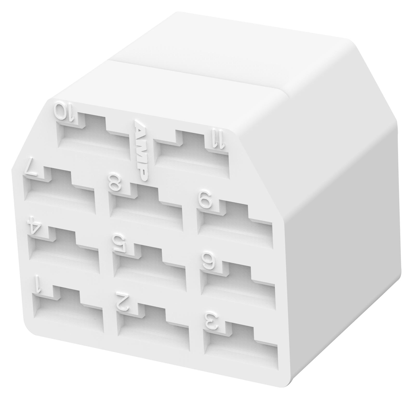 151325-1 CONNECTOR HOUSING, RCPT, 11POS AMP - TE CONNECTIVITY