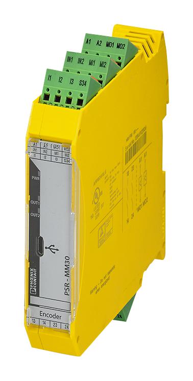 2702358 SAFETY RELAY, DPST-NO, 24VDC, DIN RAIL PHOENIX CONTACT