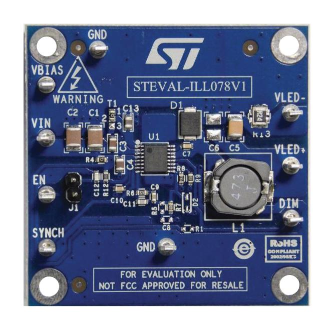 STEVAL-ILL078V1 EVAL BOARD, HIGH POWER LED DRIVER STMICROELECTRONICS