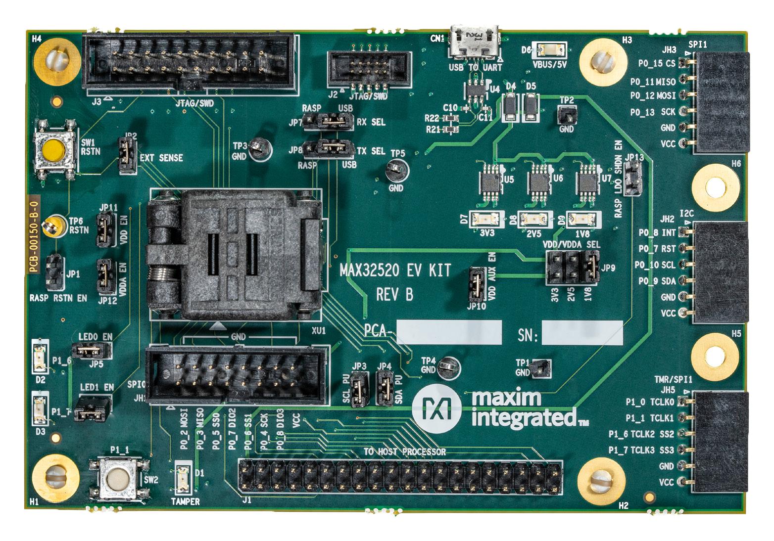 MAX32520-KIT# EVAL KIT, DEEPCOVER SECURE MCU MAXIM INTEGRATED / ANALOG DEVICES