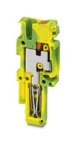 PP-H 2,5/1-M GNYE TERMINAL BLOCK, PLUGGABLE, 1WAY PHOENIX CONTACT