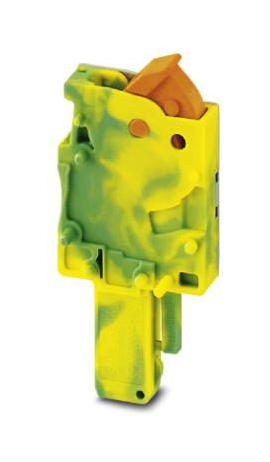 QP 1,5/ 1-R GNYE TERMINAL BLOCK, PLUGGABLE, 1WAY, GRN/YEL PHOENIX CONTACT