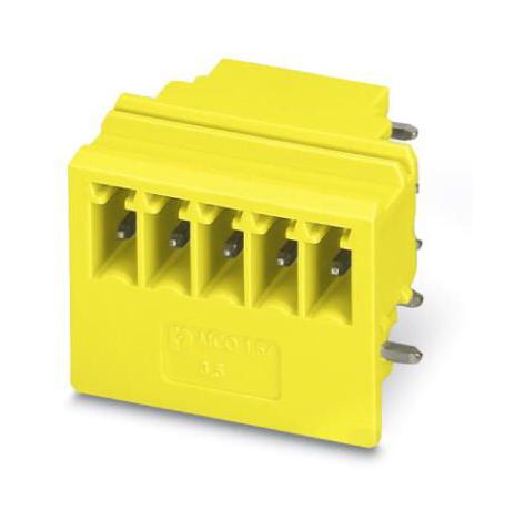 MCO 1,5/ 5-G1R-3,5 YE TERMINAL BLOCK, HEADER, R/A, 5WAY, TH PHOENIX CONTACT