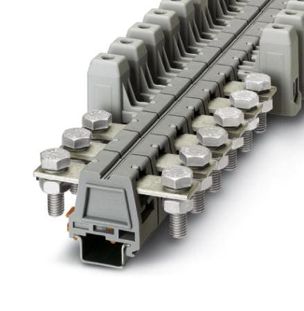 UHV 50-AS/AS DIN RAIL TB, HIGH CURRENT, 2WAY, 1/0AWG PHOENIX CONTACT