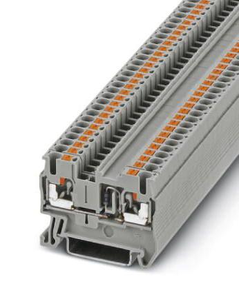 PT 2,5-DIO/R-L DINRAIL TERMINAL BLOCK, 2WAY, 12AWG, GRY PHOENIX CONTACT