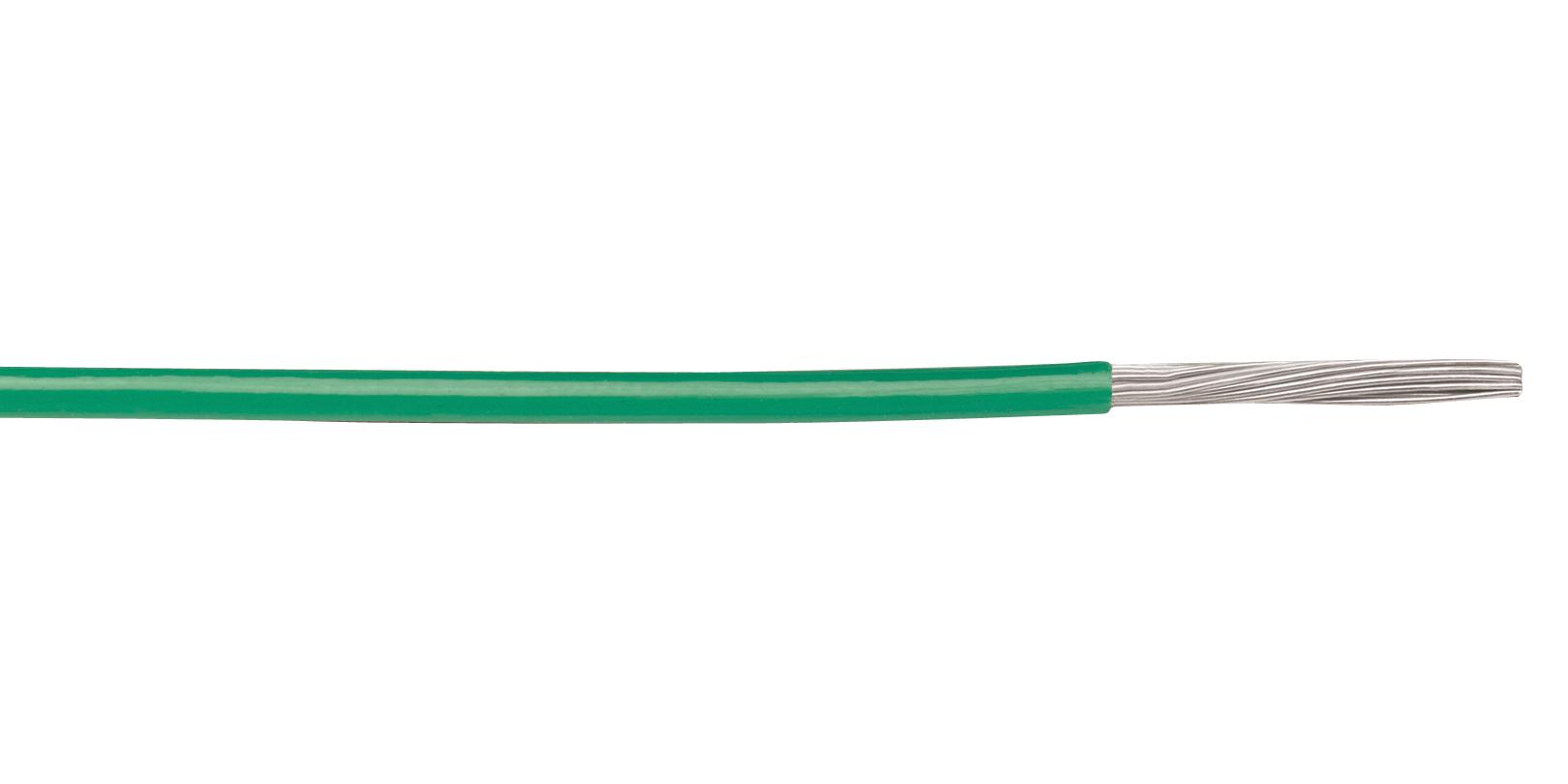 6824 GY001 HOOK-UP WIRE, 20AWG, GRN/YEL, 305M ALPHA WIRE