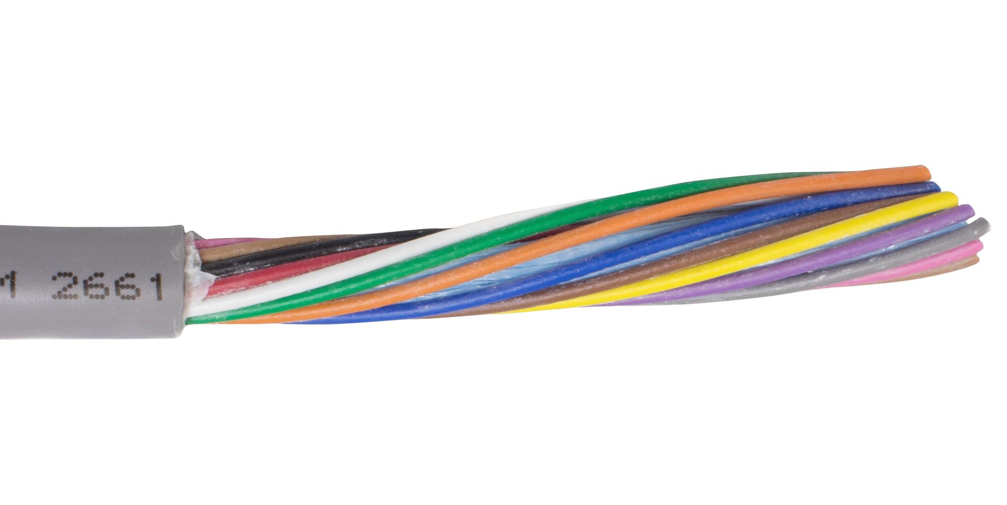 86305 SL001 UNSHLD CABLE, 5COND, 0.38MM2, 305M ALPHA WIRE