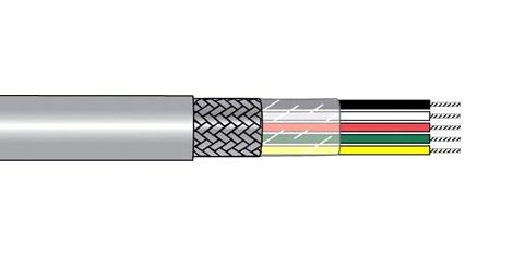 M1142 SL005 SHLD CABLE, 2COND, 0.82MM2, 30M ALPHA WIRE