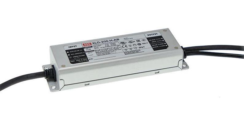 XLG-200-H-AB LED DRIVER, CONSTANT CURRENT/VOLT, 200W MEAN WELL