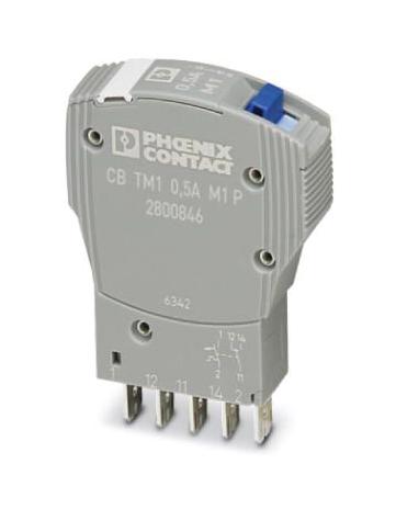 CB TM1 0.5A M1 P THERMOMAGNETIC CKT BREAKER, 1P, 0.5A PHOENIX CONTACT