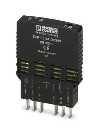 ECP-E3 3A ELECTRONIC CKT BREAKER, 3A, 24VDC, 1P PHOENIX CONTACT