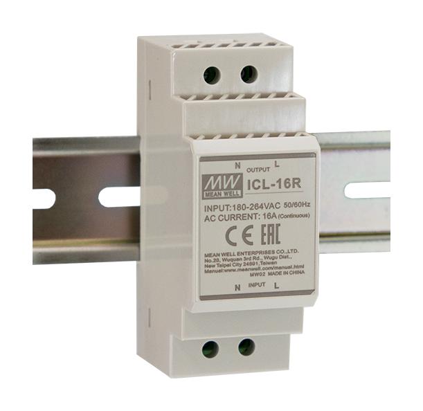 ICL-16R 16A AC INRUSH CURRENT LIMITER, DIN RAIL MEAN WELL