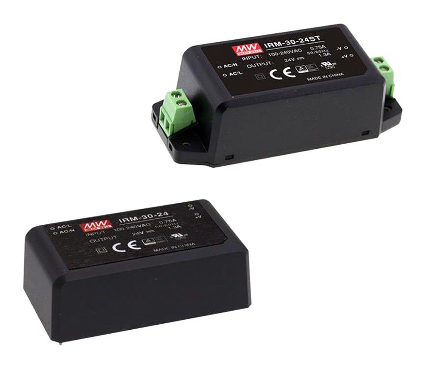 IRM-30-15ST POWER SUPPLY, AC-DC, 15V, 2A MEAN WELL