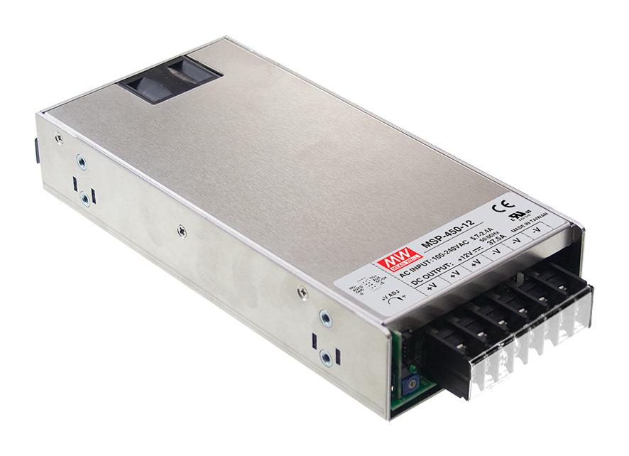 MSP-450-12 POWER SUPPLY, AC-DC, 12V, 37.5A MEAN WELL