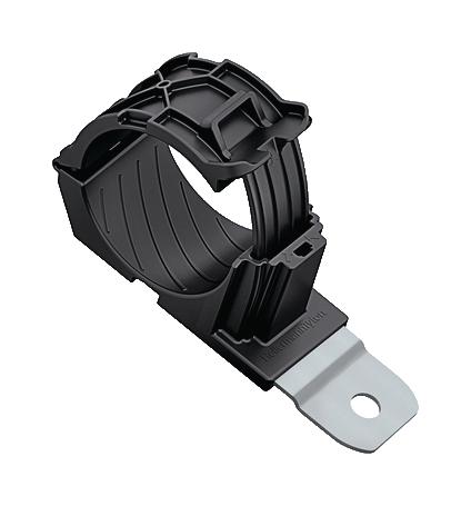 151-02734 CABLE CLAMP, 51MM, PA66/SS, BLACK HELLERMANNTYTON