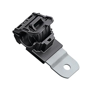 151-02736 CABLE CLAMP, 19.5MM, PA66/SS, BLACK HELLERMANNTYTON