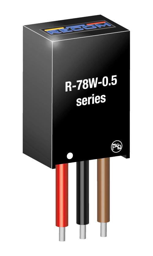 R-78W3.3-0.5 DC-DC CONVERTER, 3.3V, 0.5A RECOM POWER