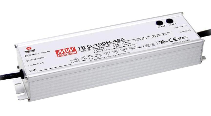 HLG-100H-42 LED DRIVER, CONST CURRENT/VOLT, 95.76W MEAN WELL