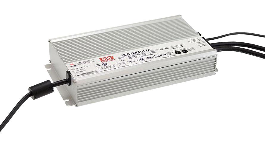 HLG-600H-24 LED DRIVER, CONST CURRENT/VOLTAGE, 600W MEAN WELL
