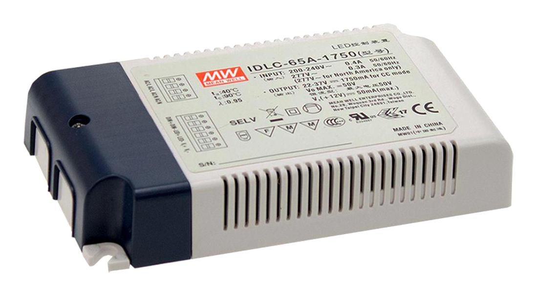 IDLC-65A-1050 LED DRIVER, AC/DC, CONST CURRENT, 65.1W MEAN WELL