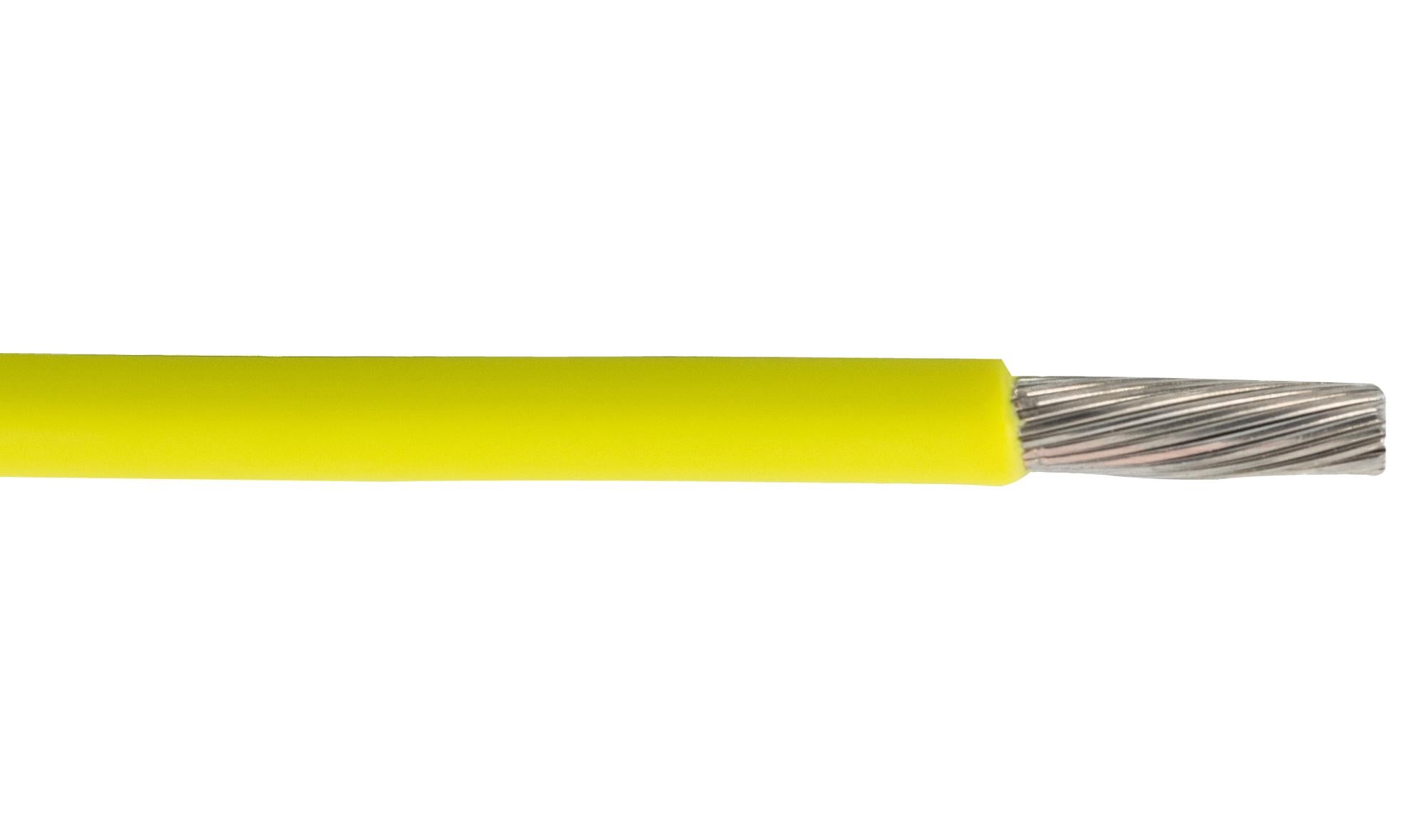 67250 YL033 HOOK-UP WIRE, 2.5MM2, YELLOW, 100M ALPHA WIRE