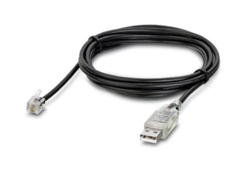 NLC-USB TO SERIAL-CBL 2M CBL ASSY, USB PLUG-RJ11 JACK, 2M, BLACK PHOENIX CONTACT