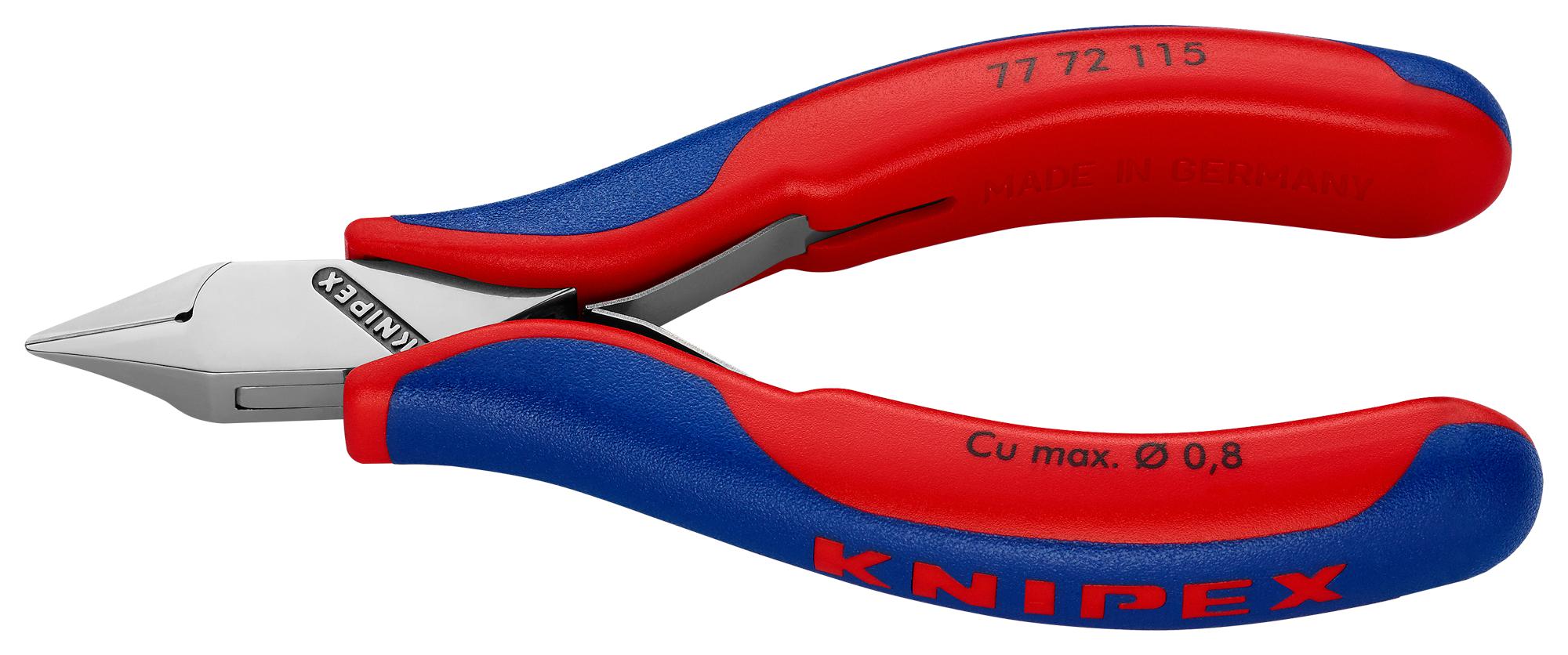 77 72 115 CUTTER, RED HANDLES KNIPEX