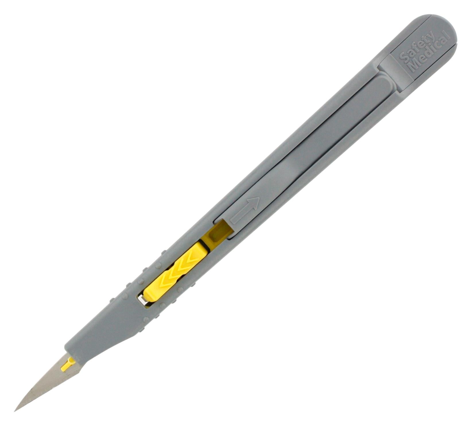 MP002098 RETRACTABLE SAFETY KNIFE, 50MM, YELLOW MULTICOMP PRO