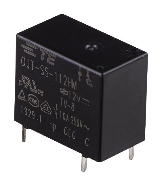 2071507-1 POWER RELAY, SPST, 12VDC, 10A, THT TE CONNECTIVITY