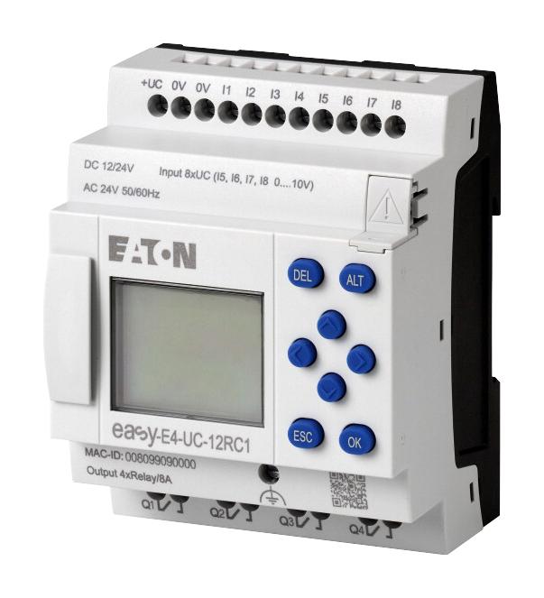 EASY-E4-UC-12RC1 CONTROL RELAY W/DISPLAY, 24VDC/VAC EATON MOELLER