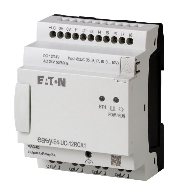 EASY-E4-UC-12RCX1 CONTROL RELAY W/LED, 24VDC/VAC EATON MOELLER