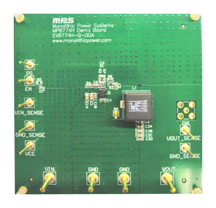 EV8774H-Q-00A EVAL BOARD, SYNCHRONOUS BUCK CONVERTER MONOLITHIC POWER SYSTEMS (MPS)