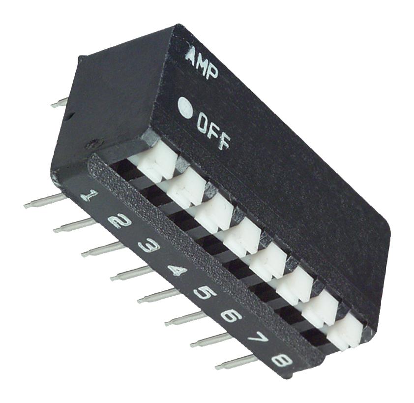 5435802-9 DIP SWITCH, 8POS, SMD ALCOSWITCH - TE CONNECTIVITY