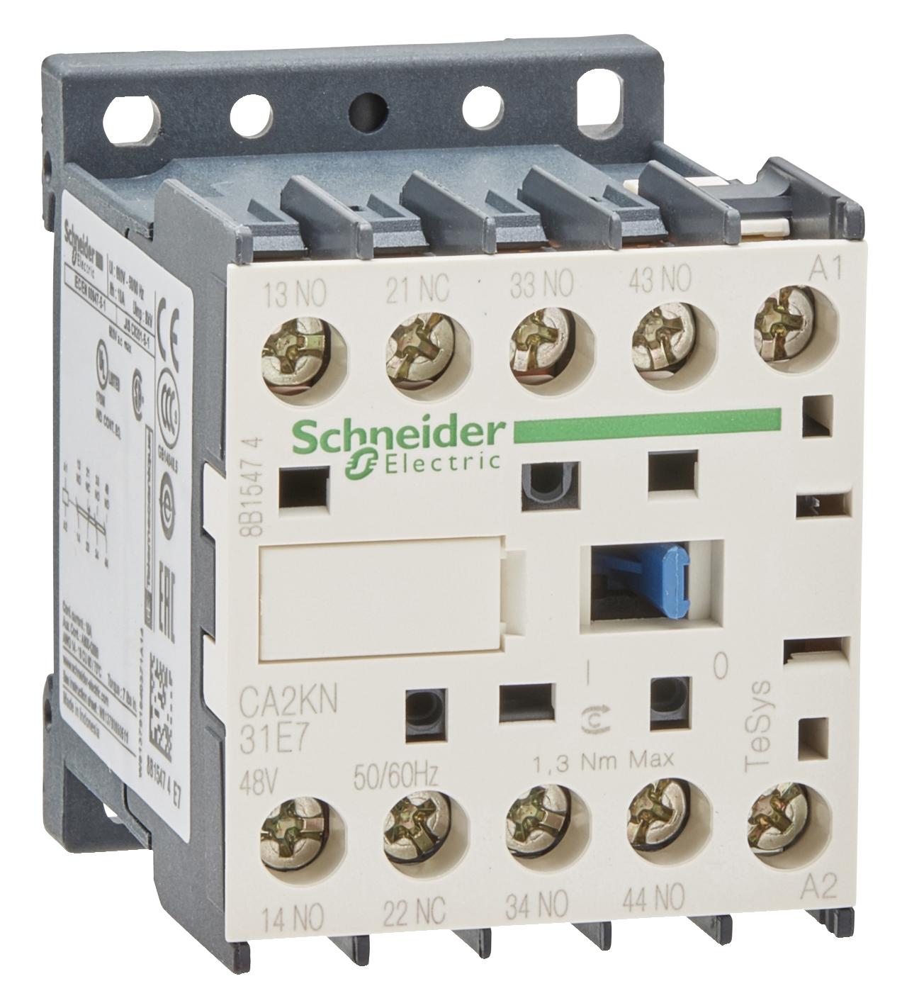 CA2KN31E7 CONTROL RELAY 3NO 1NC CONTACTS SCHNEIDER ELECTRIC