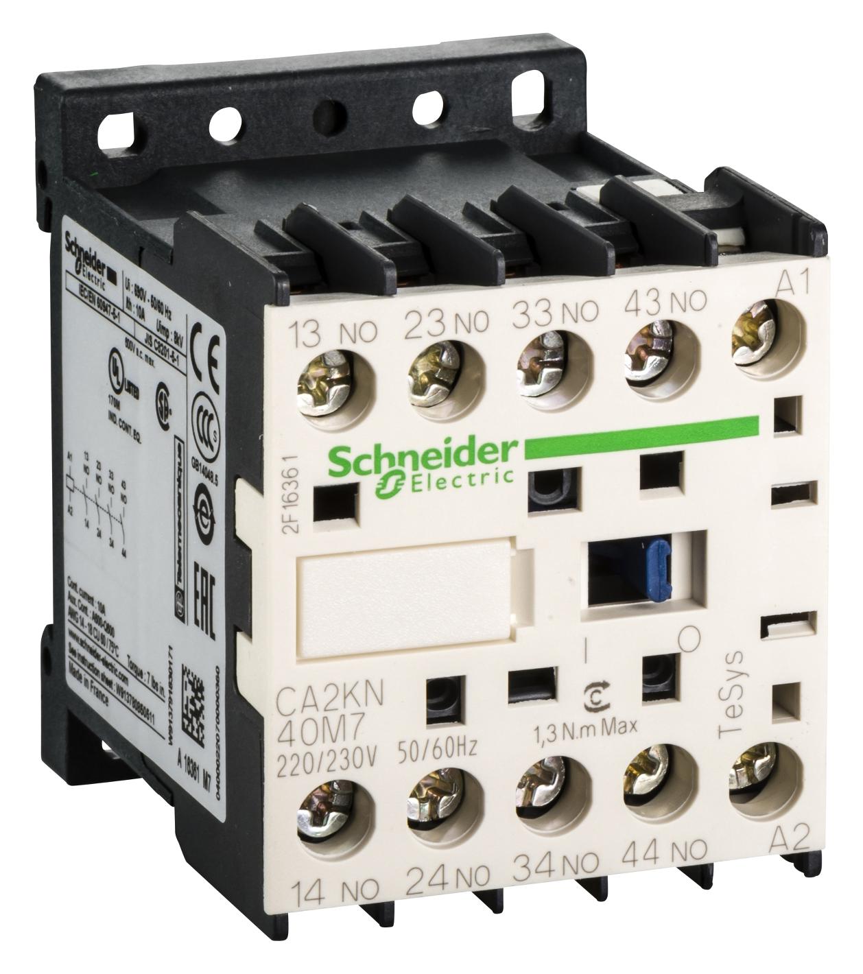 CA2KN40M7 CONTROL RELAY 4NO CONTACTS SCHNEIDER ELECTRIC