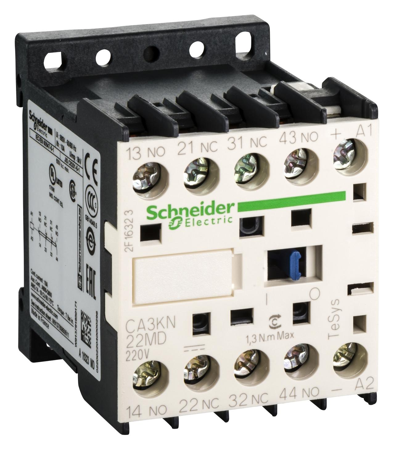 CA3KN22MD CONTROL RELAY 2NO 2NC CONTACTS SCHNEIDER ELECTRIC