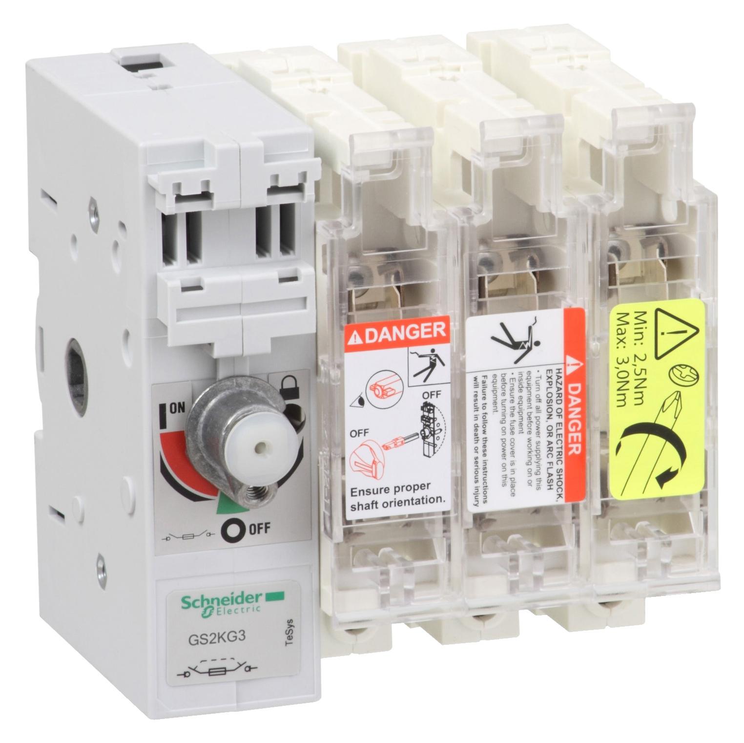 GS2KG3 FUSE DISCONNECT SW. 3X 125A 22X58 SCHNEIDER ELECTRIC