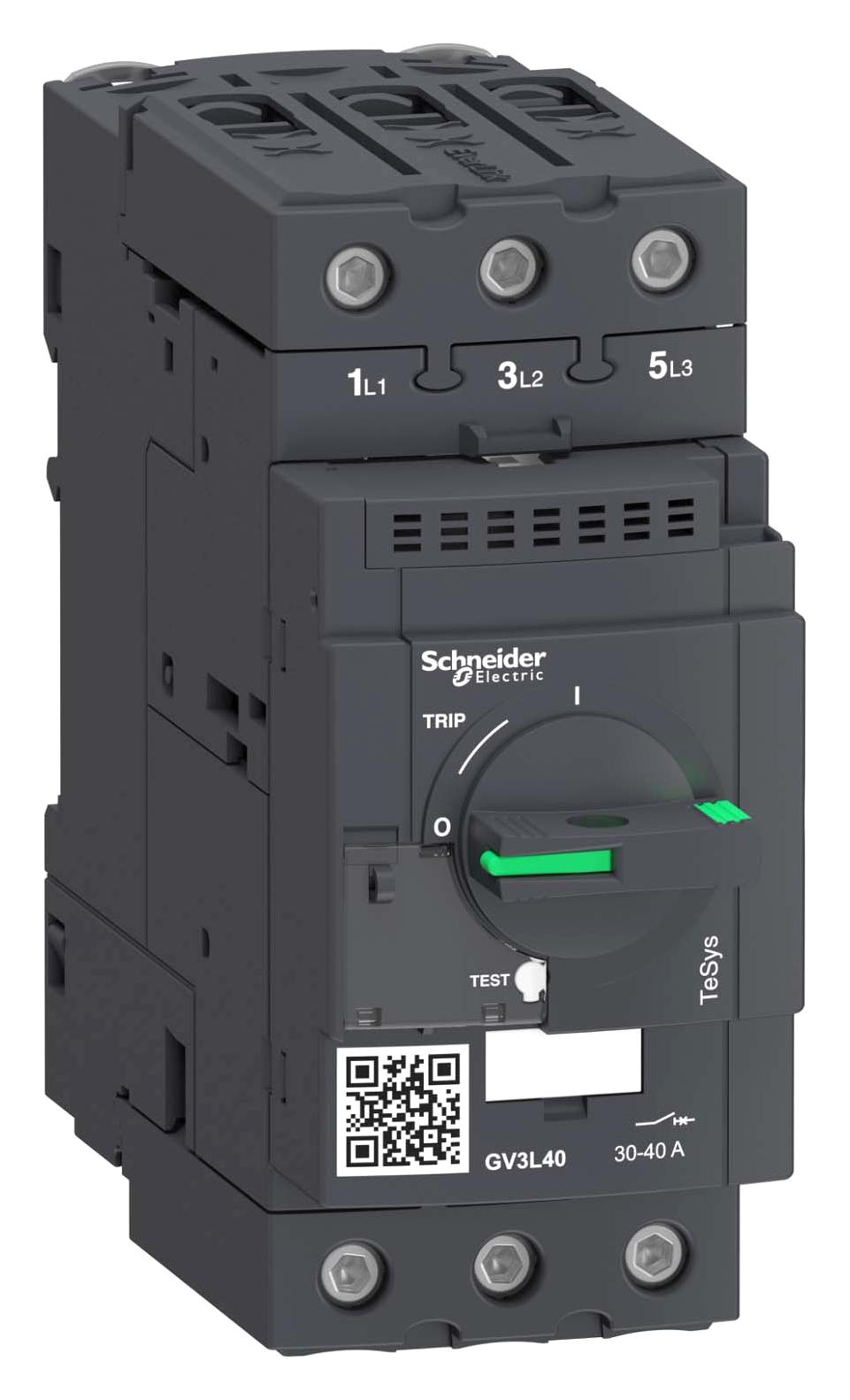 GV3L40 THERMOMAGNETIC CKT BREAKER, 3P, 40A SCHNEIDER ELECTRIC