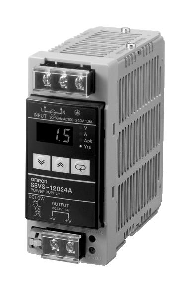 S8VS-12024A POWER SUPPLY, AC-DC, 24V, 5A OMRON