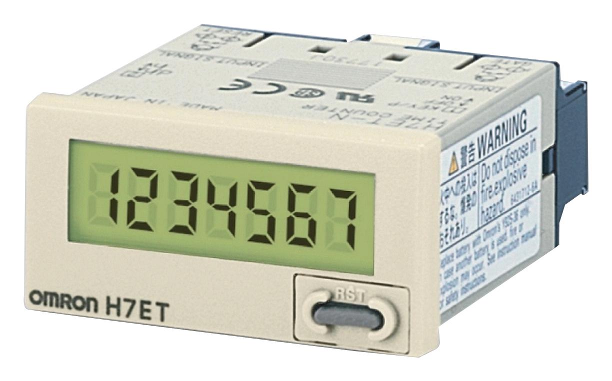 H7ET-N1 TOTALIZER, 0S-9999H59.9MIN, 7DIGIT, LCD OMRON