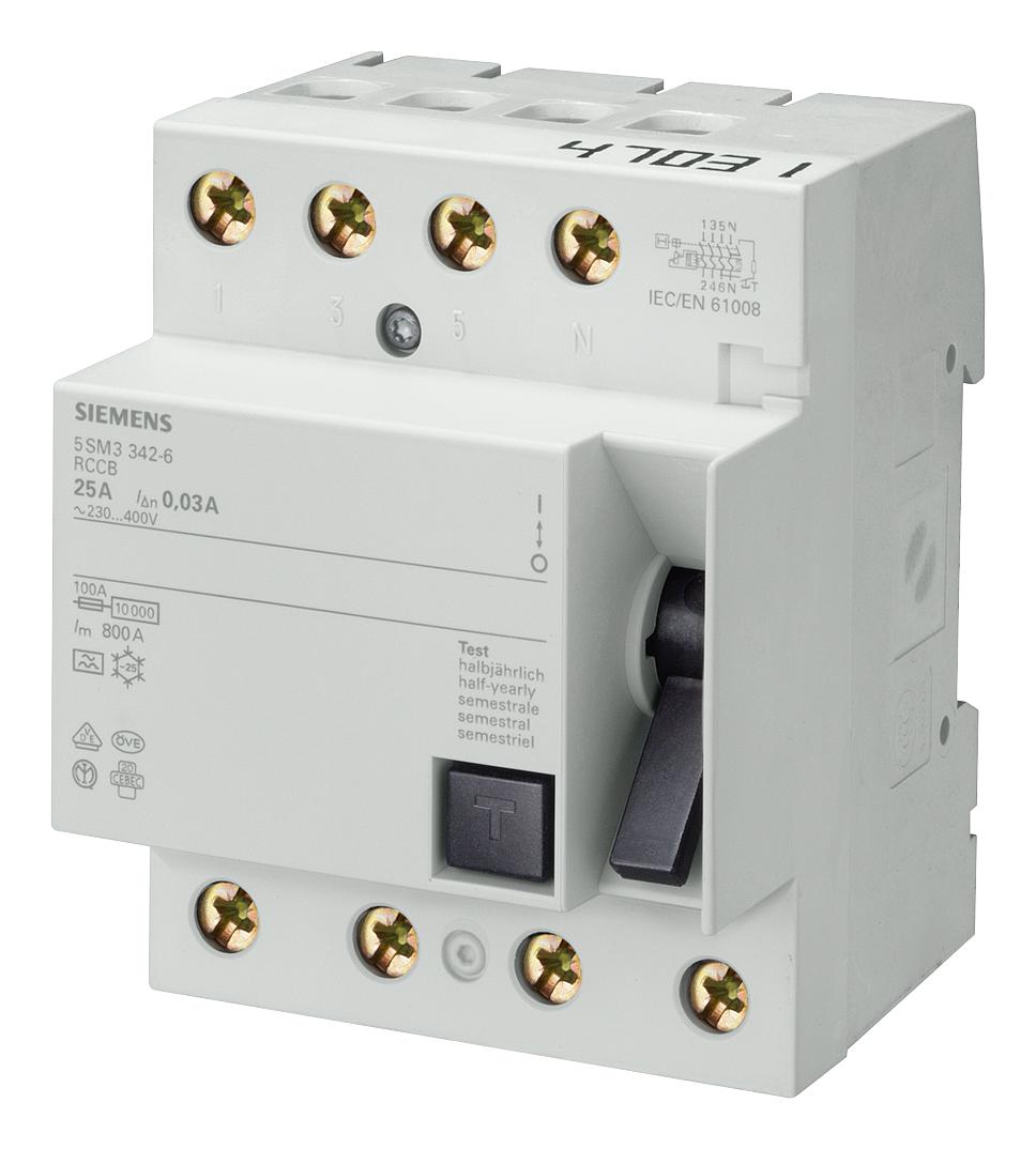 5SM3648-6 RCBO, RCD, GFCI, AFDD CIRCUIT BREAKERS SIEMENS