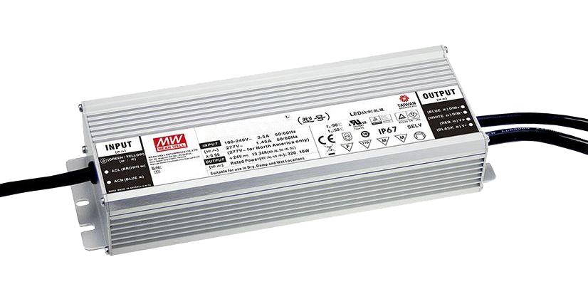 HLG-320H-36AB LED DRIVER, CONST CURRENT/VOLT, 320.4W MEAN WELL