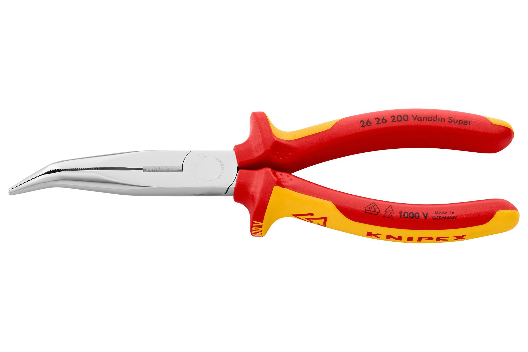 26 26 200 PLIER, FLAT ROUND NOSE KNIPEX