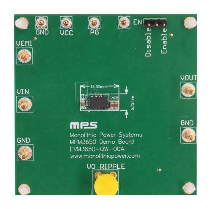 EVM3650-QW-00A EVAL BOARD, SYNCHRONOUS BUCK MODULE MONOLITHIC POWER SYSTEMS (MPS)